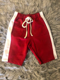 Red/White Jogger Shorts