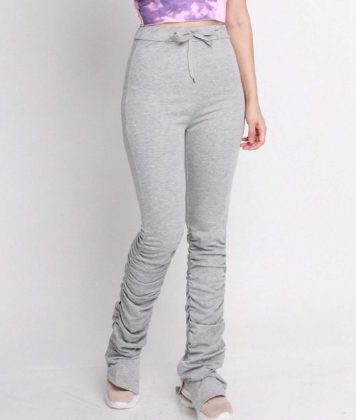 Stacked Pants Gray